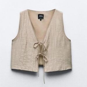 Zara | Tie Front Vest Top